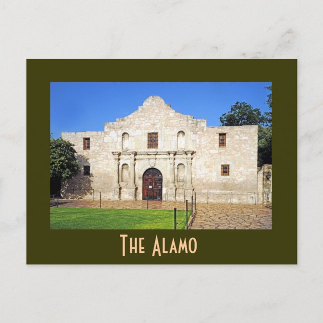 Postal Misión Álamo, San Antonio, Texas, EE.UU. (Anverso)