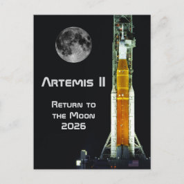 Postal Misión Artemis II a la Luna