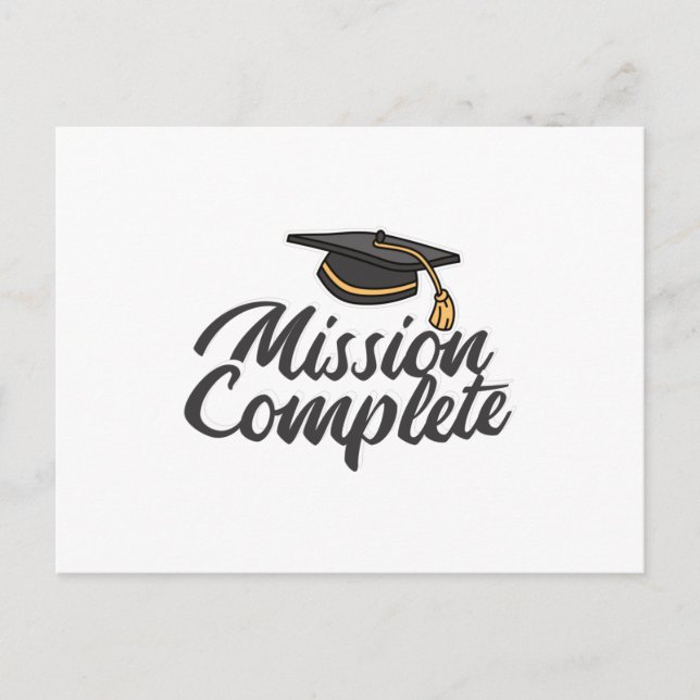 Postal Misión de graduación completada (Anverso)