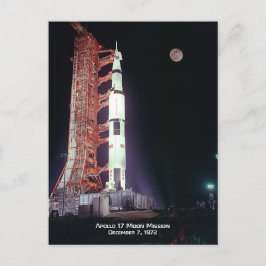 Postal Misión de la Luna Apolo 17