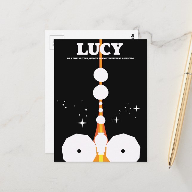 Postal misión espacial LUCY (Anverso/Reverso In Situ)