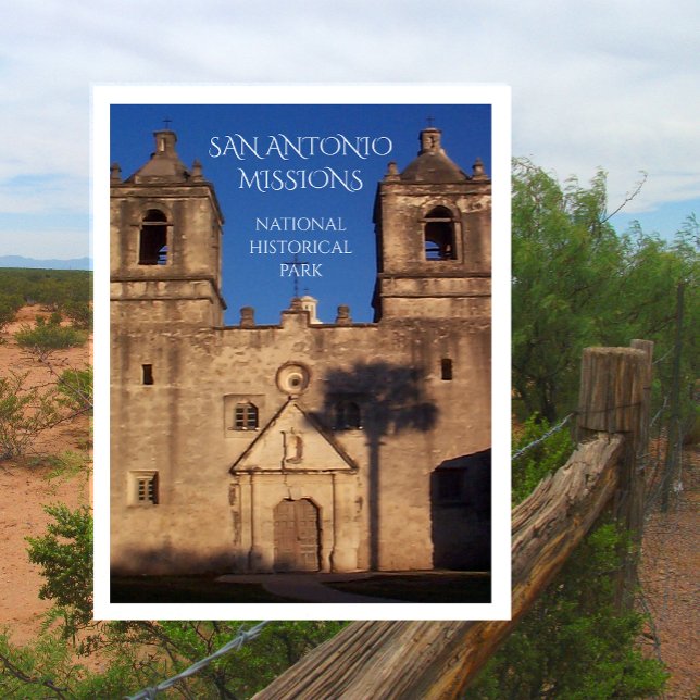 Postal Misión Iglesia de Concepción Misiones San Antonio  (Subido por el creador)
