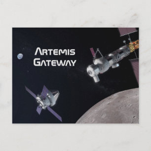 Postal Misión Moon de Artemis Orion SLS