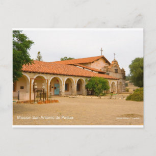 Postal Misión San Antonio de Padua Productos de Californi
