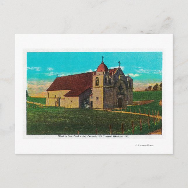 Postal Misión San Carlos Del Carmelo Carmel, CA (Anverso)