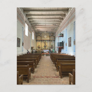 Postal Misión San Miguel Arcángel, color