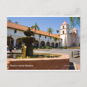 Postal Misión Santa Barbara California Productos