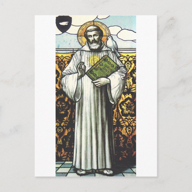 Postal Misionero irlandés de San Columbano (Anverso)