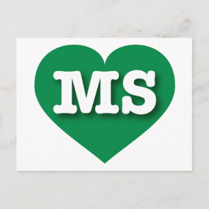 Postal Misisipi Green Heart - Amo a la MS