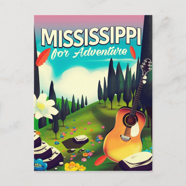 Postal Misisipi por aventura (Anverso)