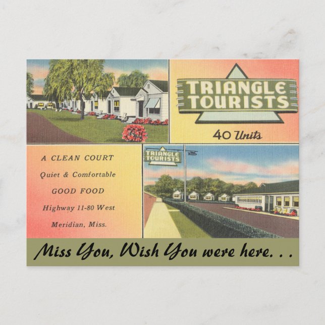Postal Misisipi, Triángulo Turístico, Meridiano (Anverso)
