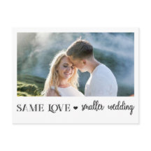 Mismo amor boda menor tamaño foto simple