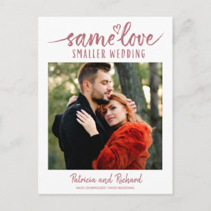 Postal Mismo Amor Corazón Lindo Reducir Boda 3 Foto