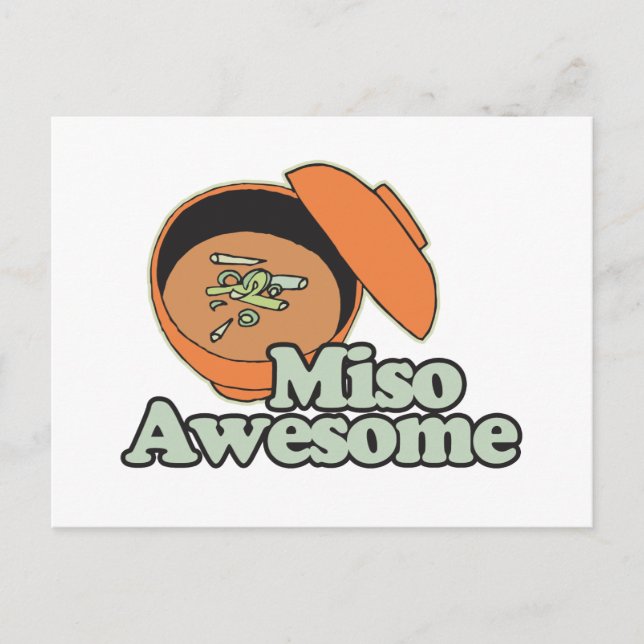 Postal Miso Awesome (Anverso)
