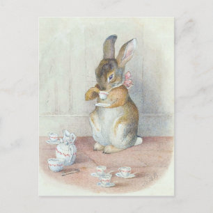 Postal Miss Bunny Tea Bebida