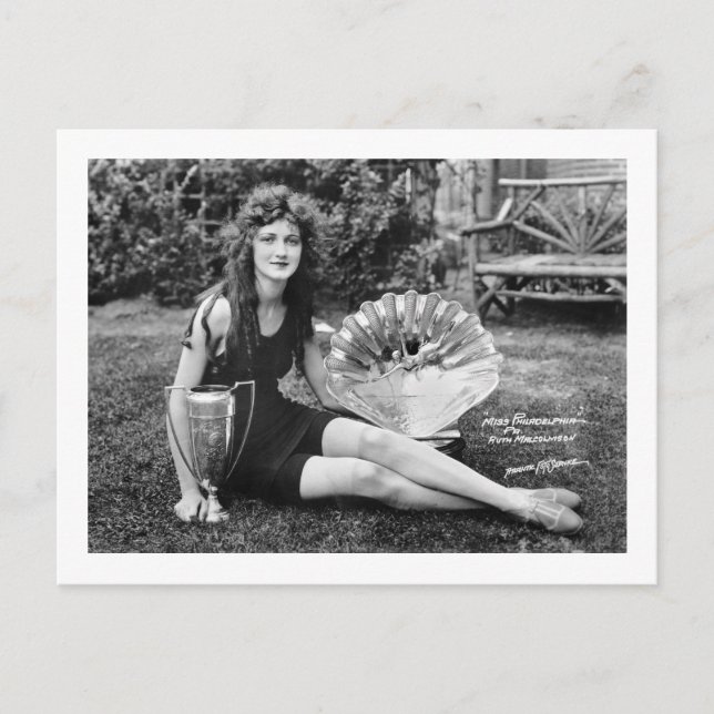 Postal Miss Filadelfia, principios del siglo XX (Anverso)