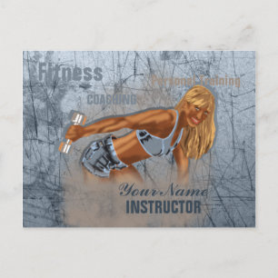 Postal Miss Fitness II - Postcard