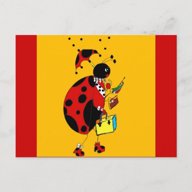 Postal Miss Ladybug (Anverso)