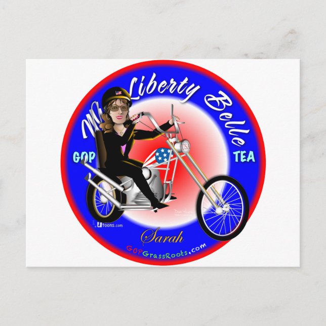 Postal Miss Liberty Belle (Anverso)