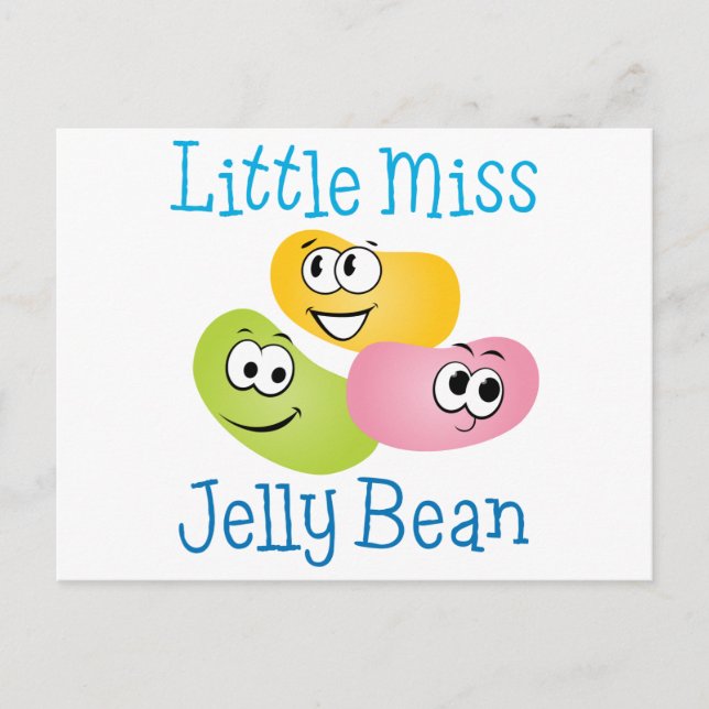 Postal Miss Pequeña Jelly Bean (Anverso)