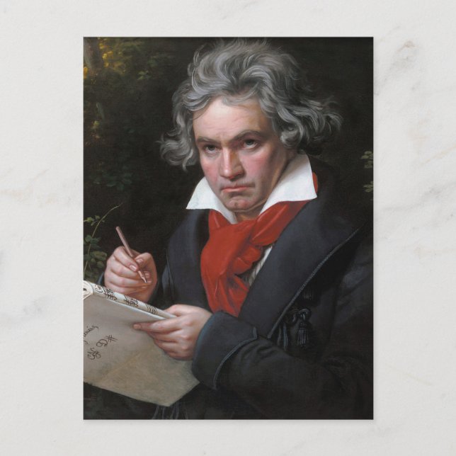 Postal Missa Solemnis: Ludwig Beethoven Música Clásica (Anverso)