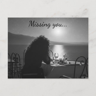Postal Missing you Postcard
