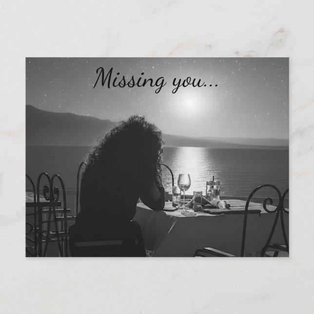 Postal Missing you Postcard (Anverso)