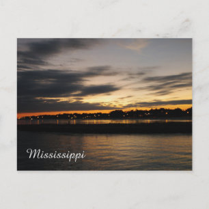 Postal Mississipi Sunset