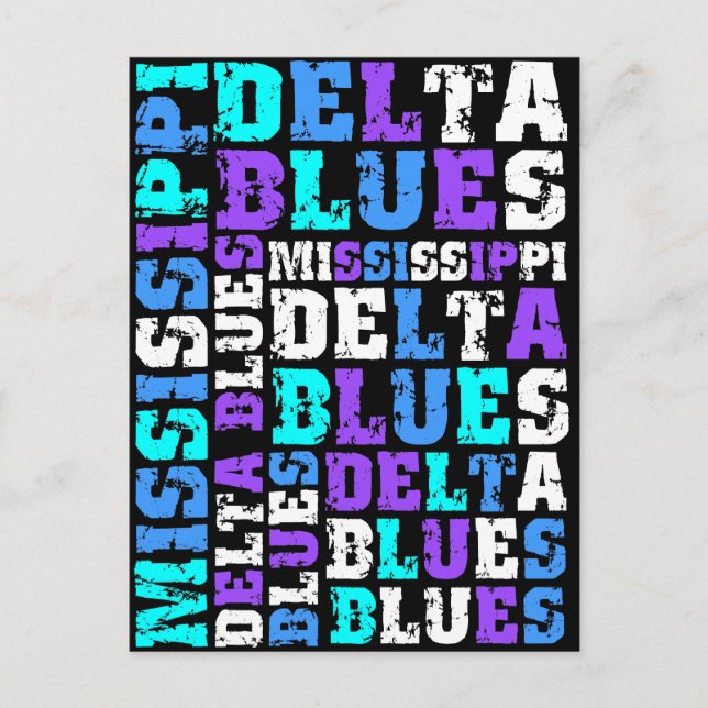 POSTAL MISSISSIPPI DELTA BLUES (Anverso)