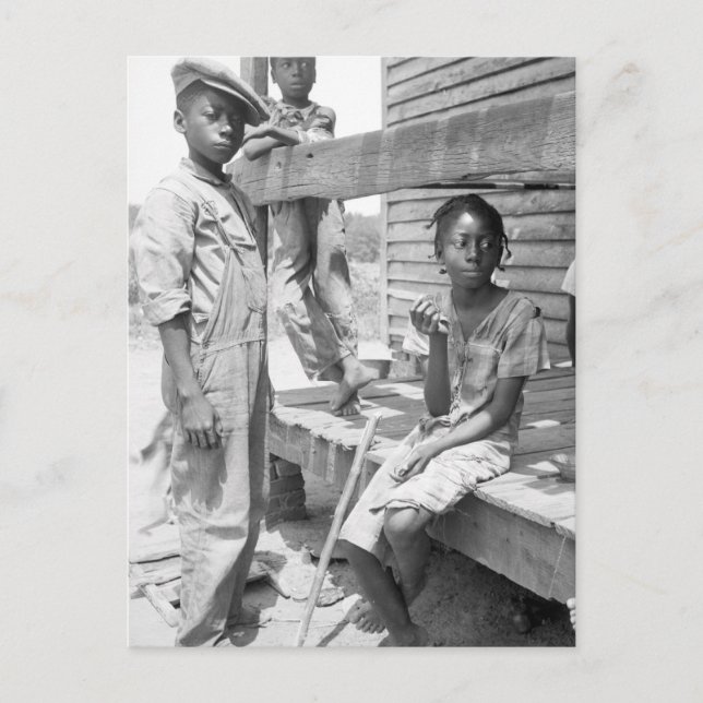 Postal Mississippi Delta Children (Anverso)