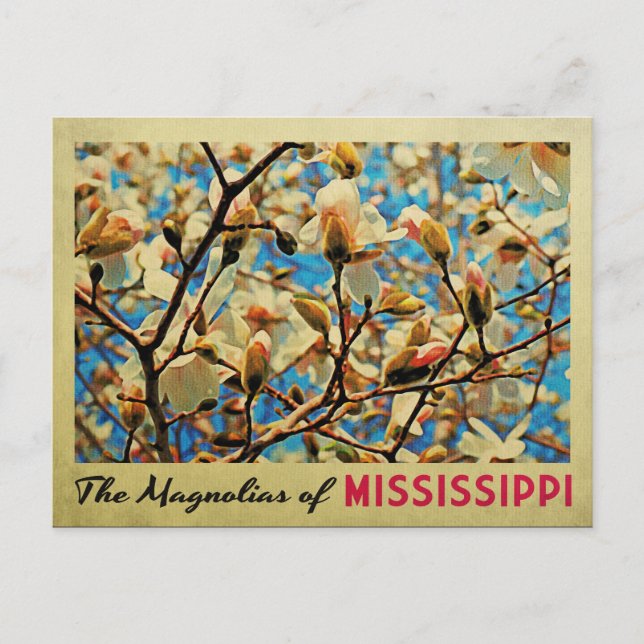 Postal Mississippi Magnolias (Anverso)