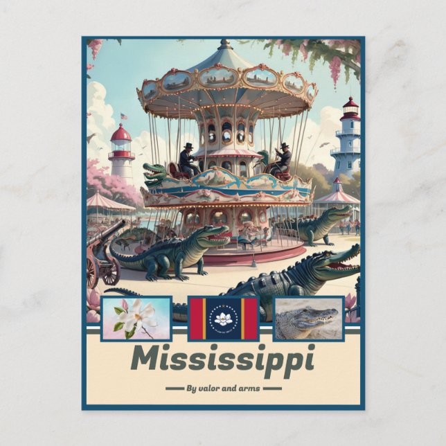 Postal Mississippi Marvels & Motto (Anverso)