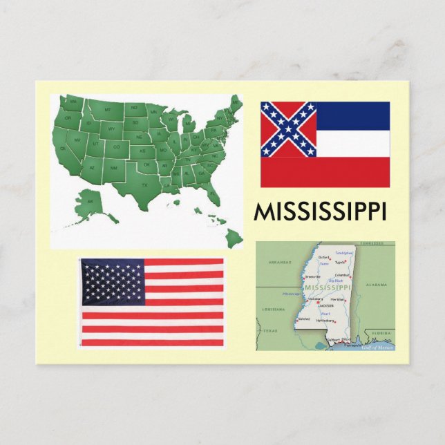 Postal Mississippi USA (Anverso)