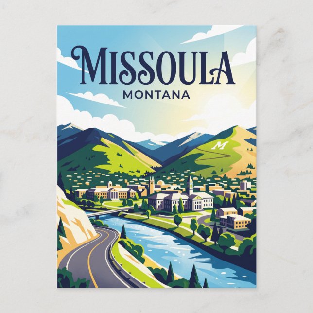 Postal Missoula EE. UU. (Anverso)