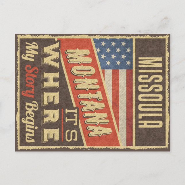 Postal Missoula Montana (Anverso)