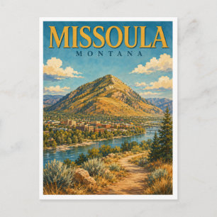 Postal Missoula Montana Mount Sentinel GeoSaga