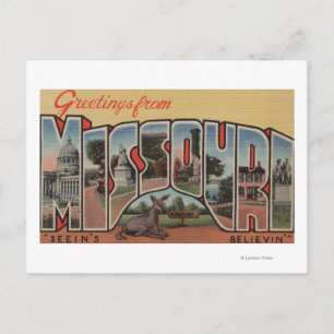 Postal Missouri (Believin de Seein) - Carta grande