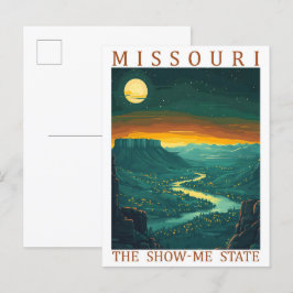 Postal Missouri el lugar de viaje Show Me State USA