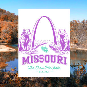 Postal Missouri El Show Me State Est. Oso 1821