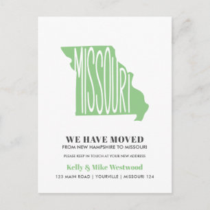Postal MISSOURI Hemos movido la nueva dirección Nueva pág