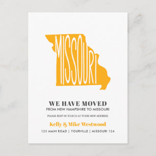 Postal MISSOURI Hemos movido la nueva dirección Nueva pág