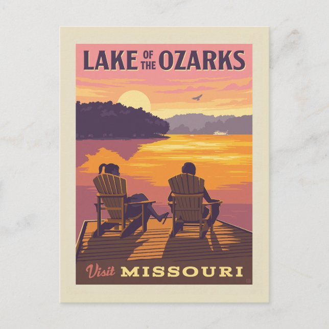 Postal Missouri | Lago de los Ozarks (Anverso)