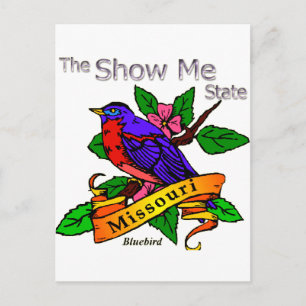 Postal Missouri Show Me Bluebird