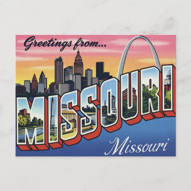 Postal Missouri St. Louis Gateway Arch (Anverso)