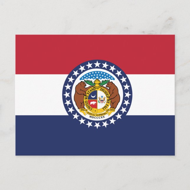 Postal Missouri State Flag Show-Me State Seal (Anverso)