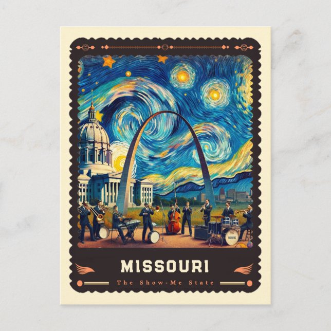 Postal Missouri | Vincent Van Gogh Inspired (Anverso)