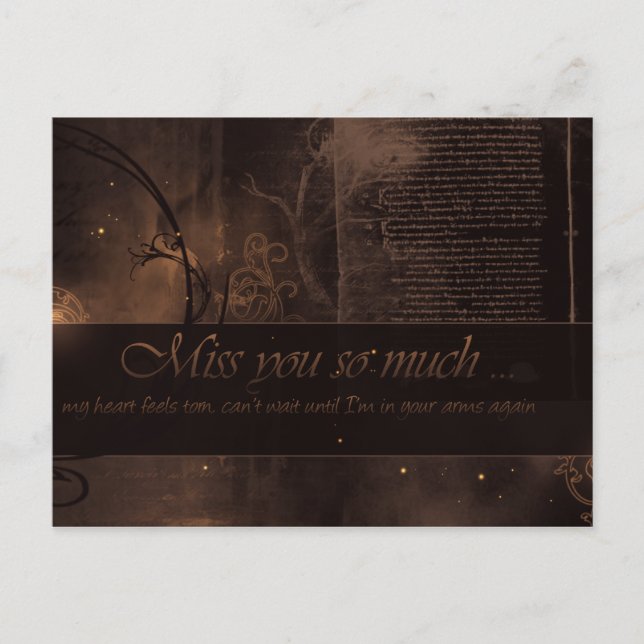 Postal MissYouSoMany (Anverso)