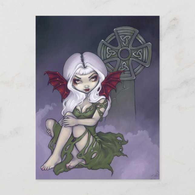 Postal "Mist del Cementerio" (Anverso)