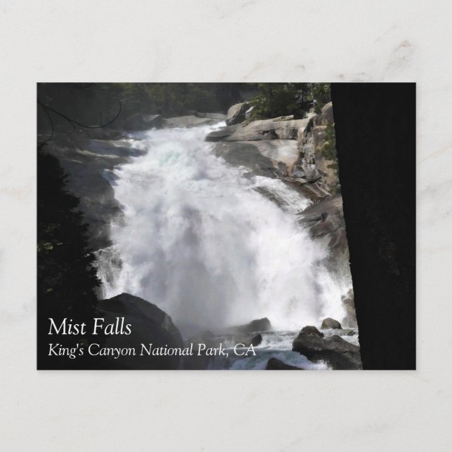 Postal Mist Falls, Parque Nacional del Cañón del Rey, CA  (Anverso)