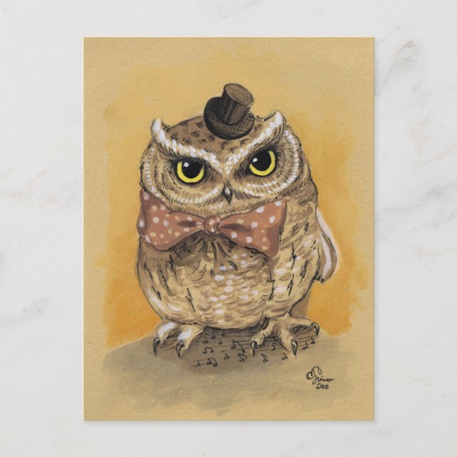 Postal Mister Owl Dapper Gent (Anverso)